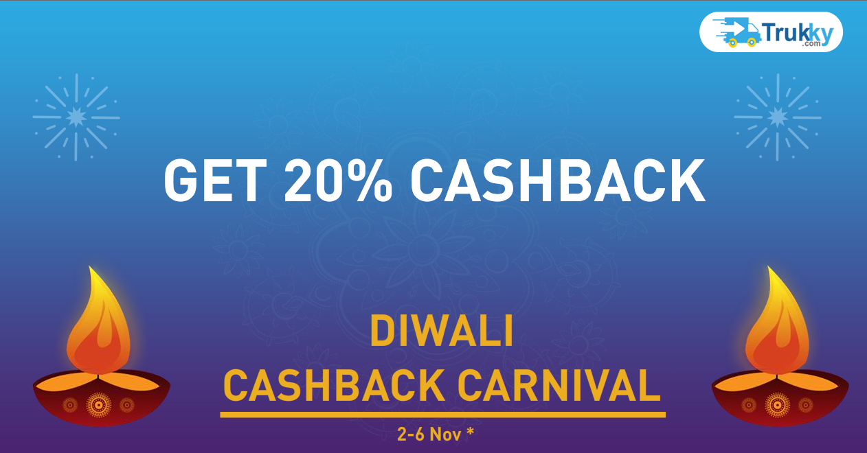Trukky Diwali Cashback Carnival, Get 20 Cashback Trukky