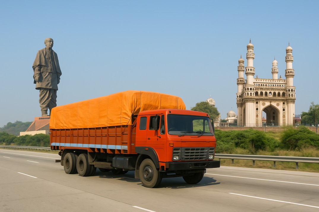 Ahmedabad to Hyderabad transport service