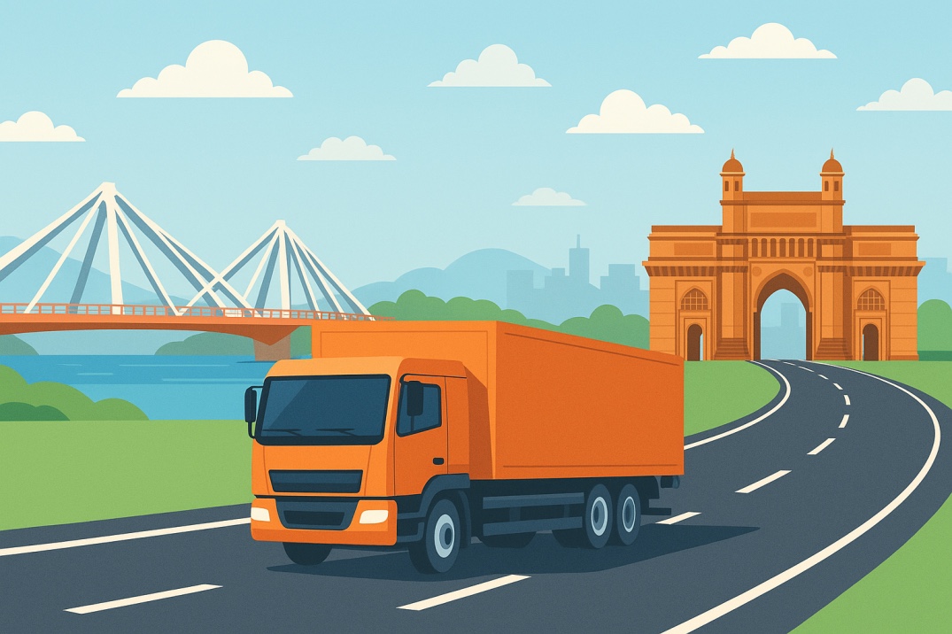 Ahmedabad to Mumbai A.I generated image