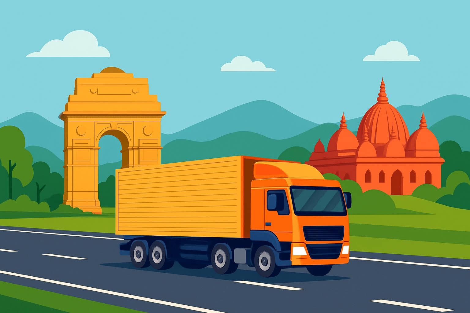 Delhi To guwahati Transport service image