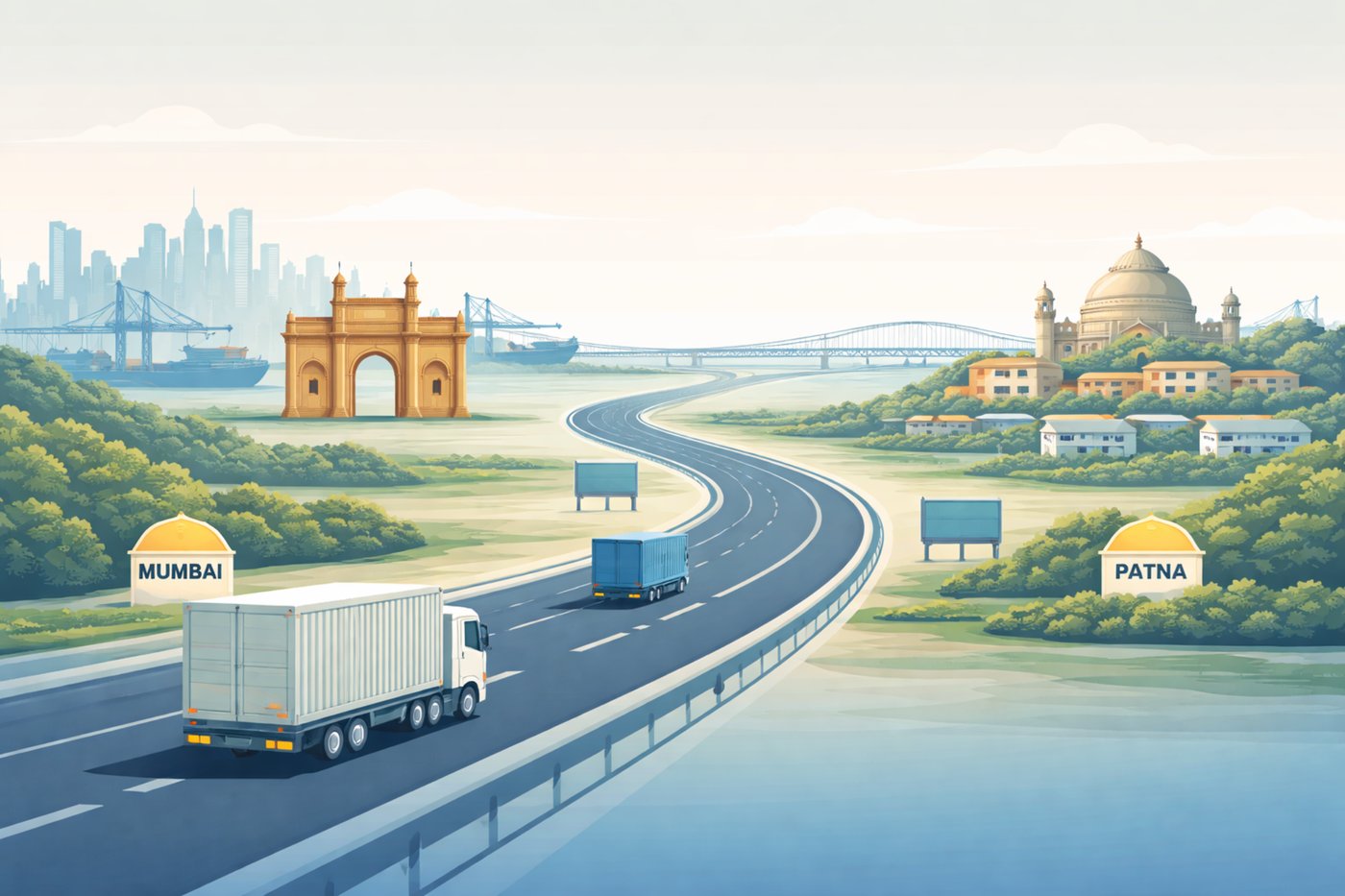 Mumbai to Patna Transport service